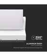 17W LED Væglampe - 3000K, Hvidt Hus, IP65