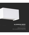 24W Væglampe - LED, 3000K, Hvid, Hus