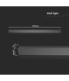 23W lineær væglys - 1410*60*50mm, 4000K, antracit hus, IP65