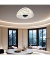 120W LED Smart Dekorativ Loftlampe - 51x50x7cm, 3i1 Dæmpbar+Fjernbetjening