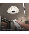 120W LED Smart Dekorativ Loftlampe - 51x50x7cm, 3i1 Dæmpbar+Fjernbetjening
