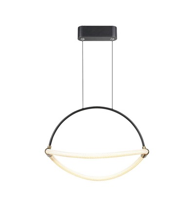 12W Hænge Pendel Lampe - LED, 400mm, 3000K, Sort Hus