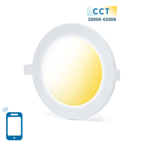 Outlet: Aigostar Smart WiFi CCT LED Downlight (Ø170) 12W, Dæmpbar - Hvid