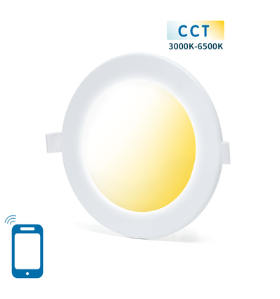 Outlet: Aigostar Smart WiFi CCT LED Downlight (Ø170) 12W, Dæmpbar - Hvid