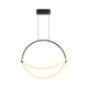 16W LED Pendel - 500mm, 3000K, Sort, Hus
