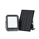 10W Solpanel Projektør - 4000K, Med Fjernbetjening, IP65