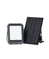 10W Solpanel Projektør - 4000K, Med Fjernbetjening, IP65