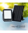 10W LED projektør med solcelle - 4000K, 3.7V, IP65, inkl. solcellepanel og batteri