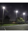 100W projektør - Samsung chip, 1m ledning, 4000K, sort hus, grå matteret glas