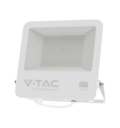 100W LED projektør med Samsung LED chip - 100lm/W, IP65, 6500K, sort kabinet, udendørs