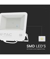 100W projektør - Samsung chip, 1m ledning, 4000K, hvid krop, grå matteret glas