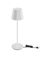 1,5W LED bordlampe, touch dæmpbar - 5V, IP54, 3000K, sand hvid, trådløs opladning, genopladelig
