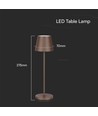 1,5W LED - Bordlampe, Touch, Dæmpbar, 3000K, IP54, Sand Corten Hus