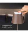 1,5W LED - Bordlampe, Touch, Dæmpbar, 3000K, IP54, Sand Corten Hus