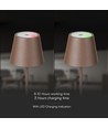 1,5W LED - Bordlampe, Touch, Dæmpbar, 3000K, IP54, Sand Corten Hus