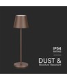1,5W LED - Bordlampe, Touch, Dæmpbar, 3000K, IP54, Sand Corten Hus