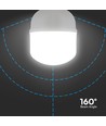 T120 LED Pære 40W E27 - Plast, 6500K, med E40 Ring