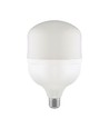 E27 60W T160 LED pære - 6600lm, 6500K, inkl. E40 adapter, hvid plast