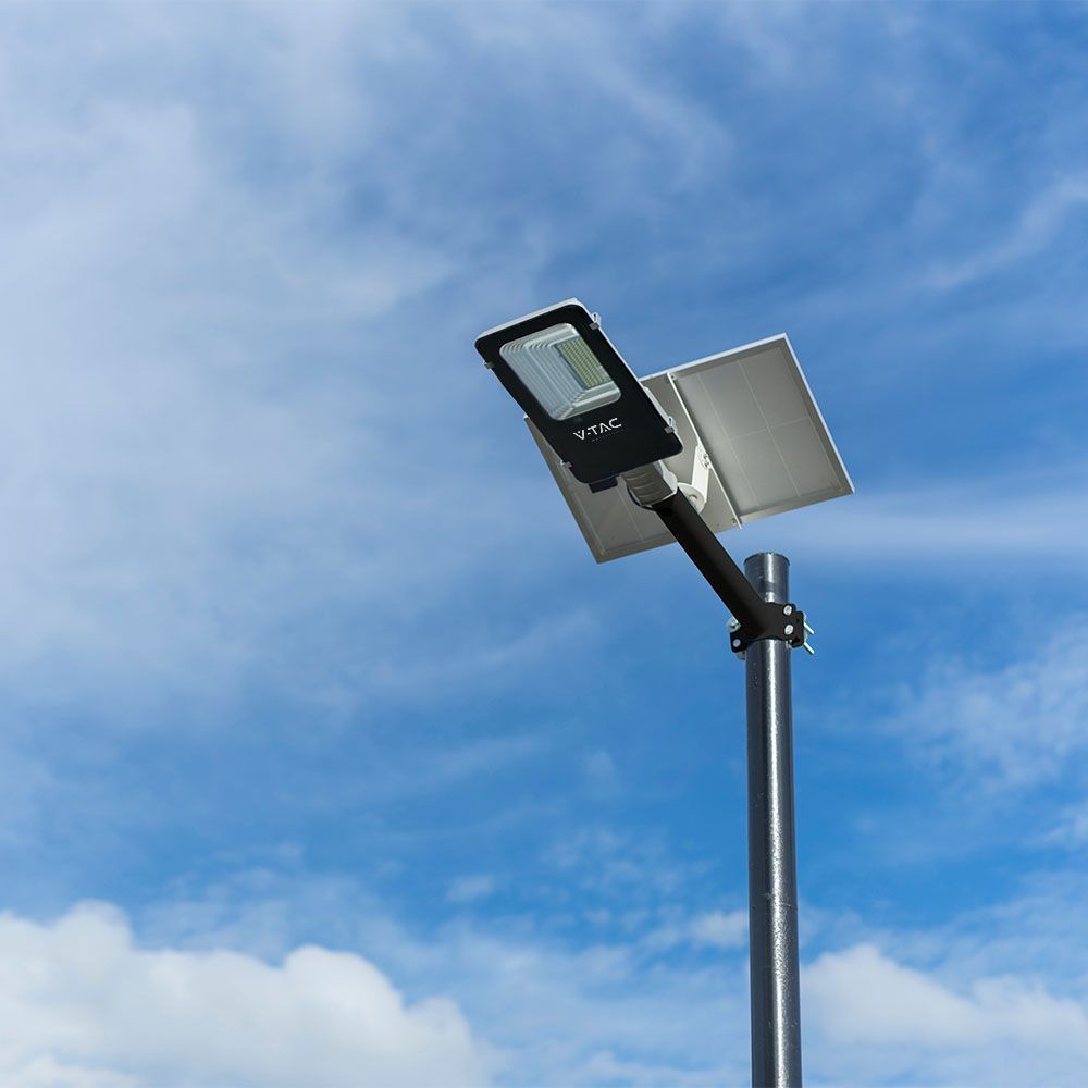 LED solcelle gadelampe - Hybrid serie, 6500K - Kulør : Kold