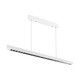 36W LED lysskinne til ophæng - 3-i-1 CCT, Samsung LED, 120cm, sort/hvid, inkl. wireophæng