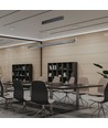 36W LED lineær pendel med Samsung LED - Matt grå, 120cm, CCT, 3-i-1 farve, IP20