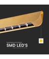 36W LED Hængelampe - Lineær, Ophæng, Samsung-Linse Type 3I1, Guld