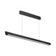 36W LED lineært pendelarmatur - CCT, sort, 2880lm, inkl. wireophæng