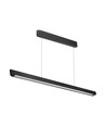 36W LED Lineært Hængende Suspensionslys - Samsung, Diff. Pladetype 3i1, Sort