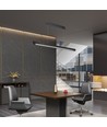 36W LED Lineært Hængende Suspensionslys - Samsung, Diff. Pladetype 3i1, Sort