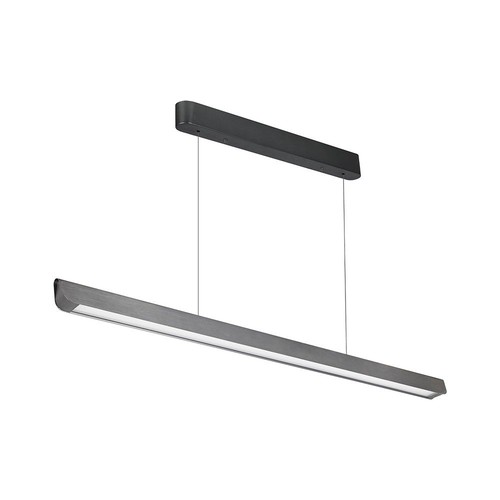 36W LED Lineært Hængependel Lys - Samsung-Diff. Pladetype 3i1 Mat Grå