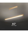 36W Lineær Hængelampe - LED Samsung, Diffusor Pladetype 3in1, Guld