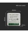 Wi-Fi Smart Switch, 10A - Mini on-line switch, 1 Gang, IP20, Smart Home styring