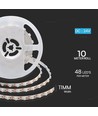 48 LED Stripelys 16,5W/m - 6500K, IP20, 5m/rulle