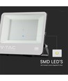 200W projektør - Samsung chip, 1m ledning, 4000K, sort hus, grå matteret glas, IP65