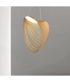 LED Designer Pendel Lampe - 3000K, Træfarve, Hus