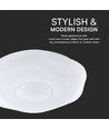 LED designer kuppelloftslampe - 30W/60W/30W, fjernbetjening, dæmpbar, blomme blomst dækstel