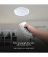 LED designer kuppelloftslampe - 30W/60W/30W, fjernbetjening, dæmpbar, blomme blomst dækstel