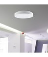 V-Tac Rund 40W LED loftslampe, CCT - 3 lyskulører og dæmpning via fjernbetjening, Ø40cm