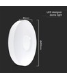 LED Designer Loftslampe - 30W/60W/30W, Fjernbetjening, Dæmpbar, Victory, Hvidt Cover