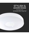 LED Designer Loftslampe - 30W/60W/30W, Fjernbetjening, Dæmpbar, Victory, Hvidt Cover