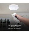 LED Designer Loftslampe - 30W/60W/30W, Fjernbetjening, Dæmpbar, Victory, Hvidt Cover