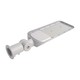 150W LED gadelampe med Samsung chip og sensor - 135lm/W, 4000K, IP65, grå, inkl. adapter