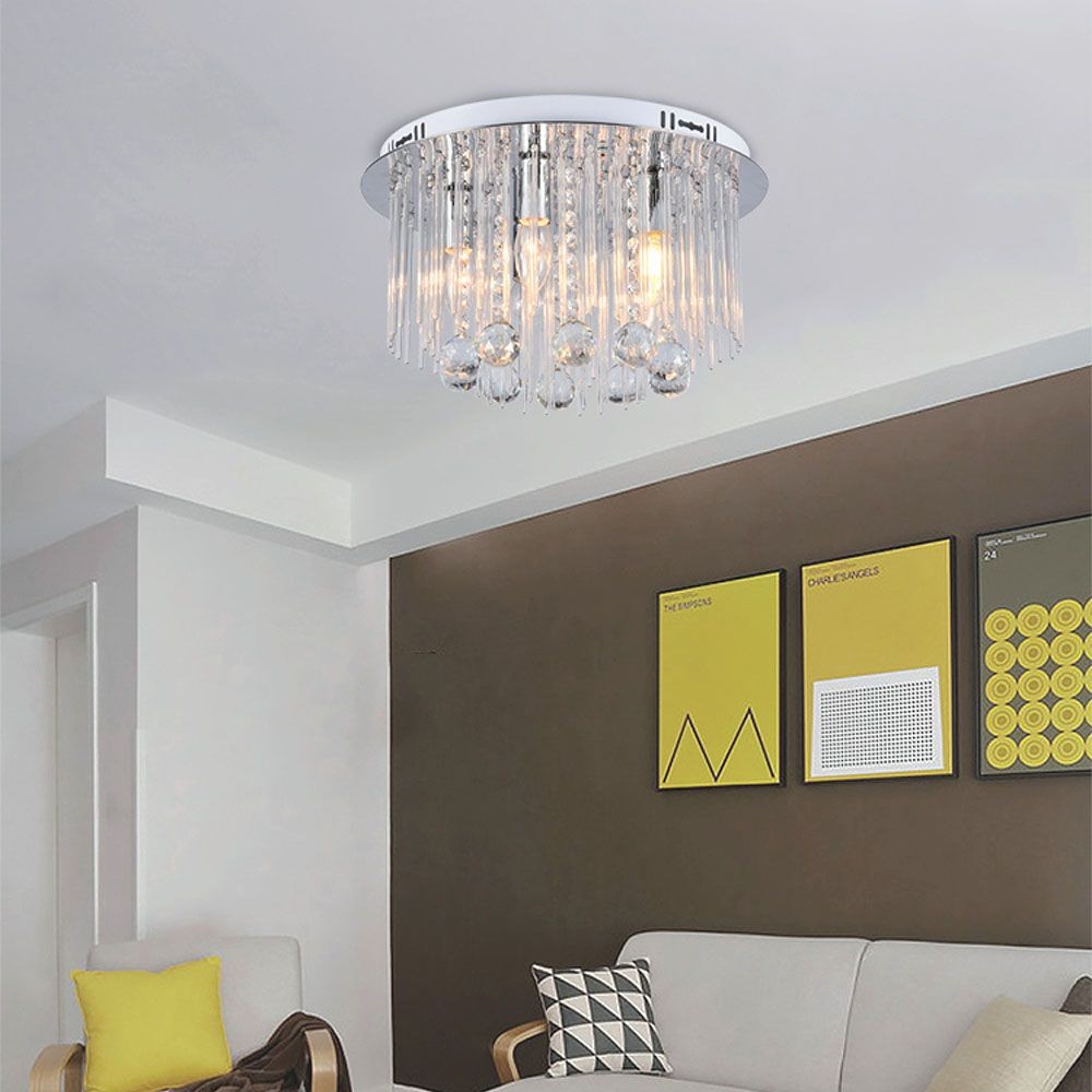 LED Designer Loftlampe - Krystal Lampe, Klar, Hylster E14