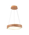 18W LED pendel i trædesign - 2100lm, Ø40cm, 3000K, inkl. lyskilde