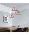 LED Designer Pendel Lampe - Træfarve, Hus