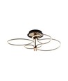 36W LED designer pendel - 4150lm, 3000K, guld og sort, loftlampe
