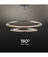 LED Designer Hængende Lampe - 3000K, Champagne Grå, Hus