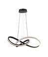 40W LED designer pendellampe, Ø60cm - 3-i-1 CCT, 4800lm, sort, IP20