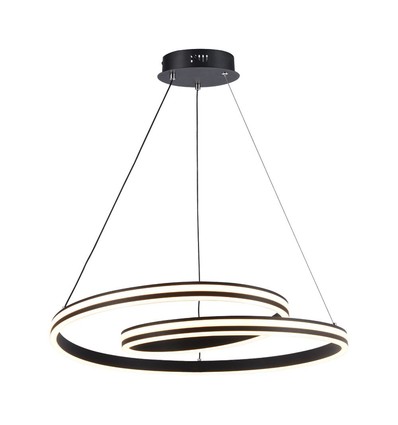 60cm 40W designer pendel - 120lm/W, sort, justerbar højde, metal, inkl. lyskilde