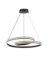 60cm 40W designer pendel - 120lm/W, sort, justerbar højde, metal, inkl. lyskilde